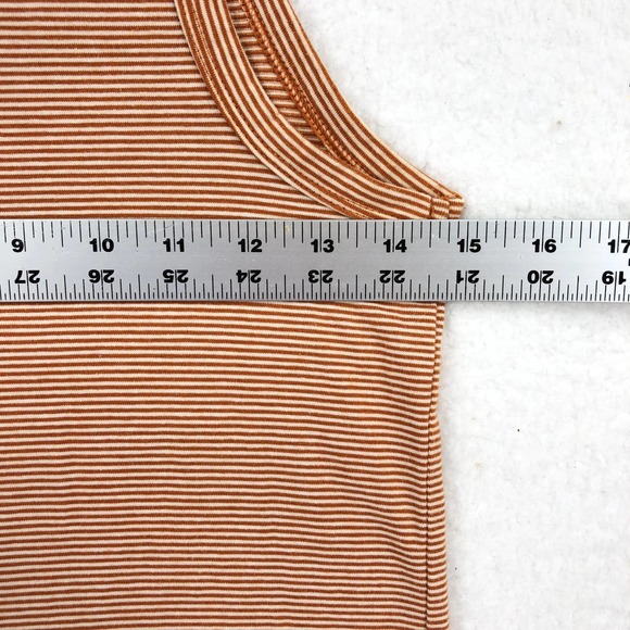 AE | Striped Orange Tank Top - Picture 4 of 7